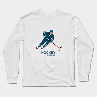 Ice hockey player in action Long Sleeve T-Shirt